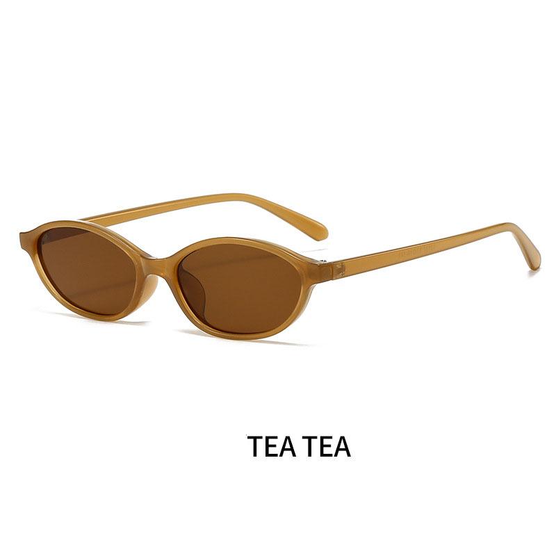 

Trendy Tortoise Shell Black Oval Sunglasses Gradient Brown Lens Round Women Men Sun Glasses Female Uv400 Other