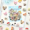 40 Sheets/Bag Playful Puppy Hand Ledger Sticker Bag Kitty Ledger Material Creative Stickers  Student