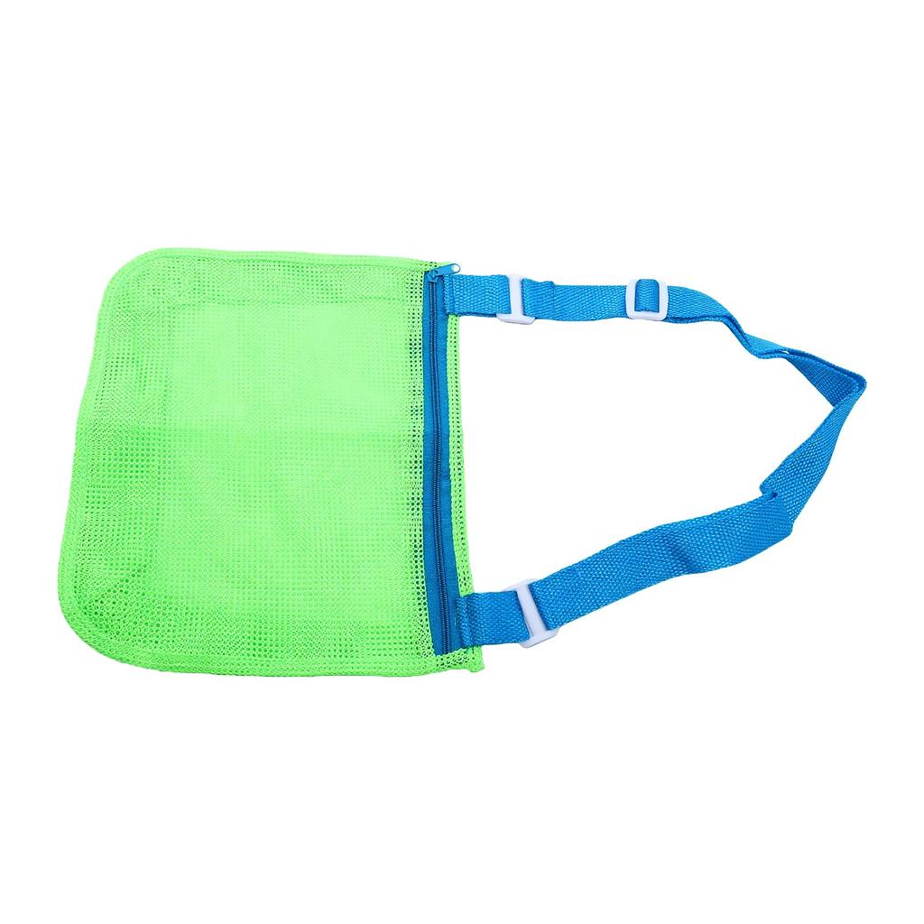 Bolsa de Praia de Rede para Crianças Sacos para Brinquedos de Areia e Coleta de Conchas Bolsa de Armazenamento Portátil com Alças de Transporte Ajustáveis