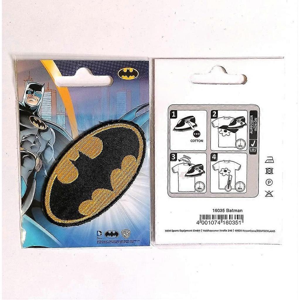 Dww-Ecusson - Batman 'Logo' - Jaune - 5.5 X 9.5 Cm - Patches Brode Appliques Embroidery Thermocollant
