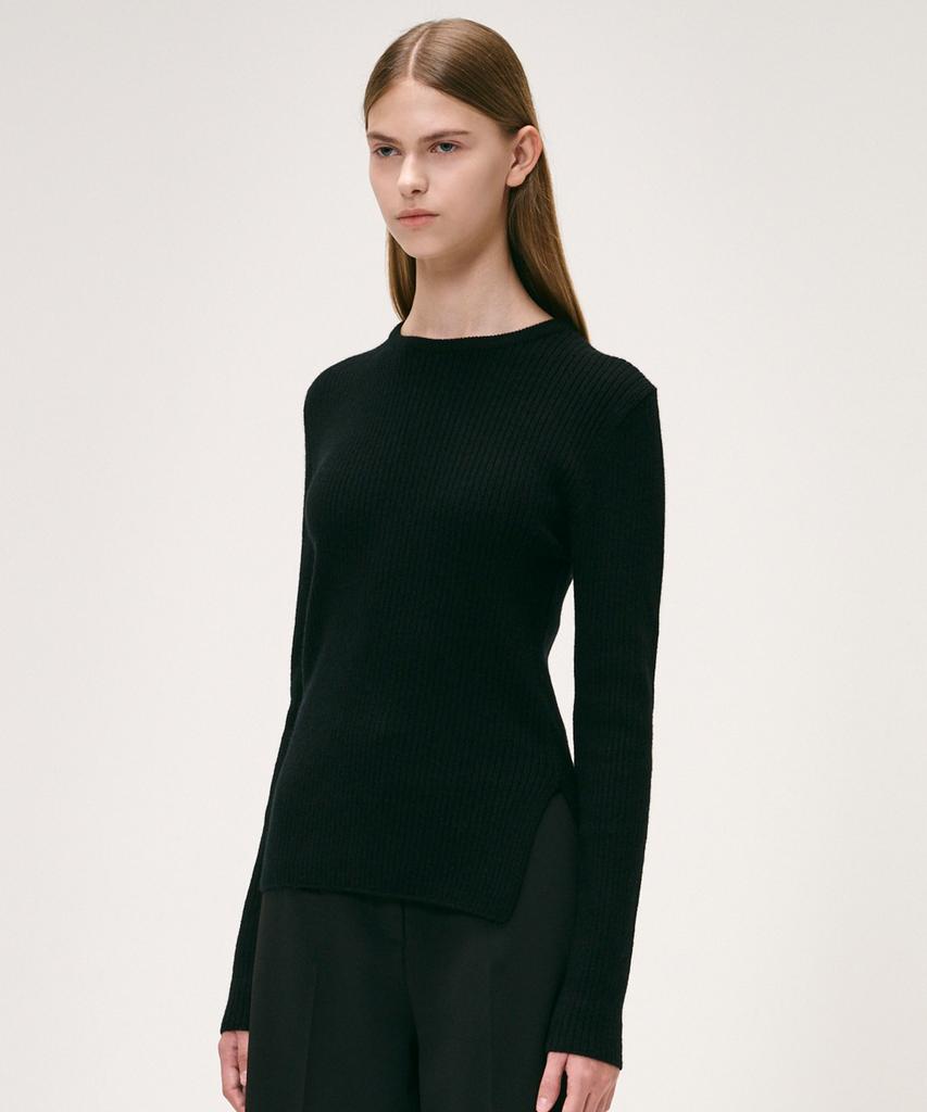 KEI CURRENT Rib Sweater_Black