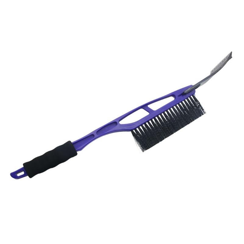 ABS Plastic Snow Scraper And Broom With Cold Resistant PVC Brush Ice Remover For Vehicle Windshield Anti Freeze Design