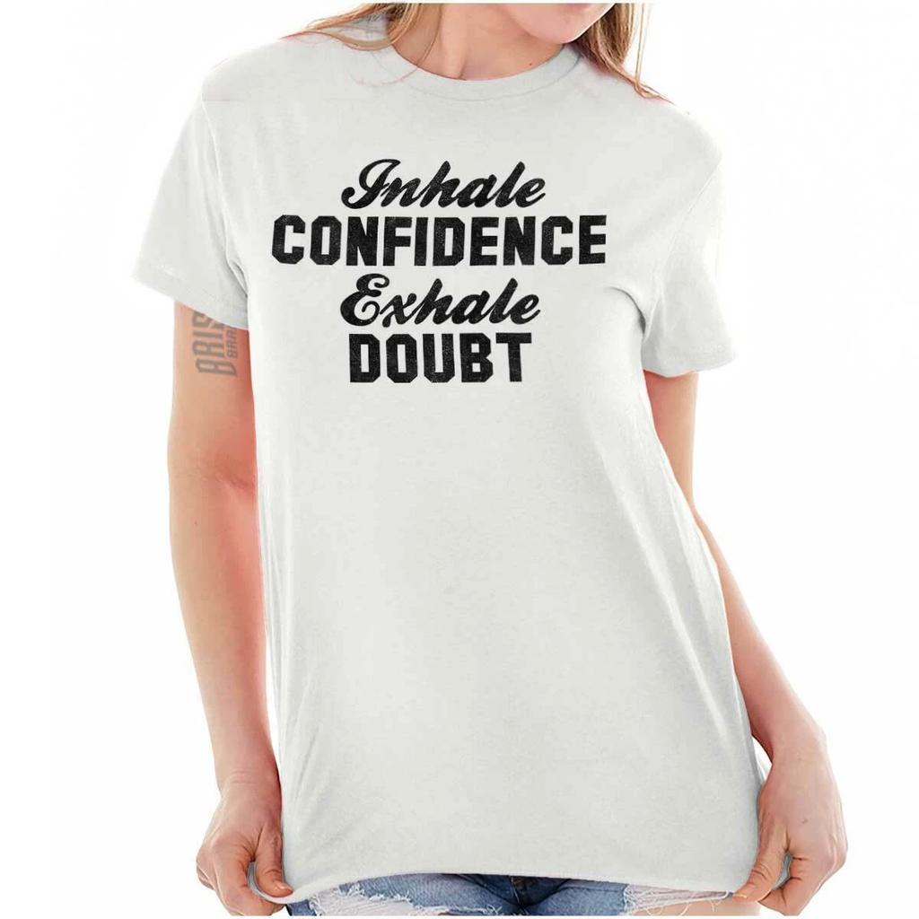 Inhale Confidence Hope Strength Friend Gift Womens Graphic Crewneck T Shirt Tee