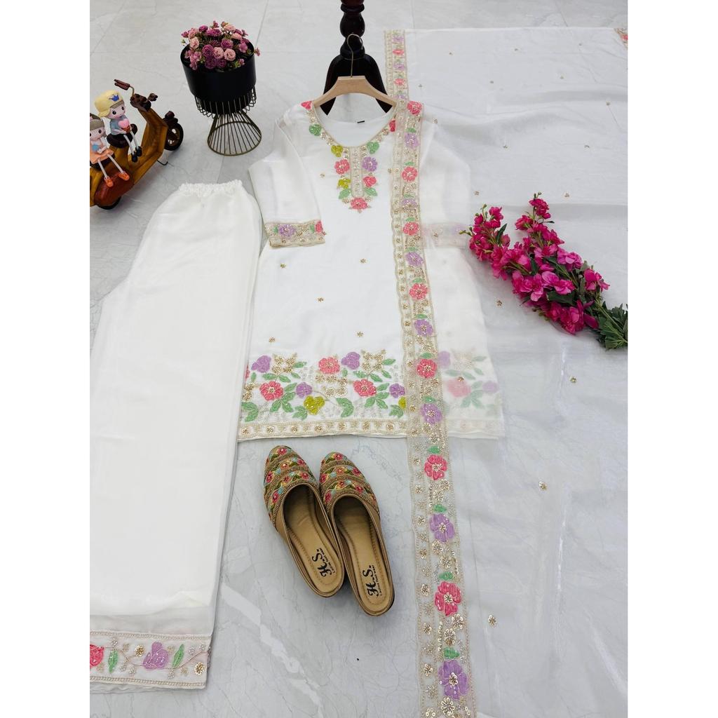 Beautiful Pakisatni Indian Palazzo Suit Bollywood Wedding Wear Salwar Kameez