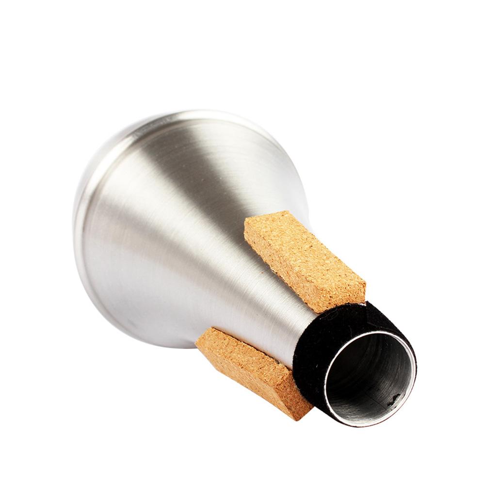 High Quality Trumpet Straight Mute Sourdine Aluminum Alloy Silver Color