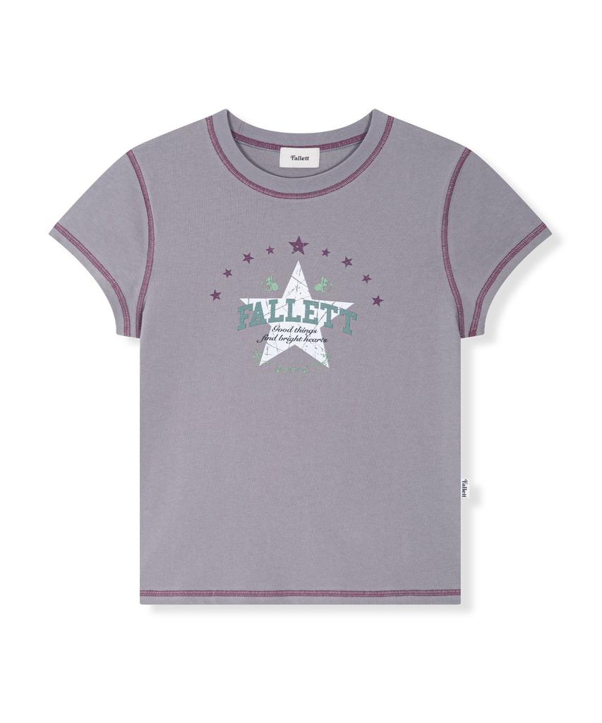 FALLETT Big Star T-Shirt Light Gray