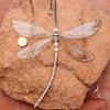 Creative Window Hanging Decorations Christmas Gift Wind Chimes Dragonfly Wings Metal Ornaments Crystal Pendant