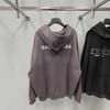 23SS B Brand Gradient Terry Cloth Hoodie with Embroidered Logo, OS Fit, Casual Hooded Sweatshirt
