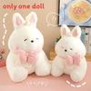 Plush Rabbit Toy With Pp Cotton Filling For Kids Playroom And Bed Decor