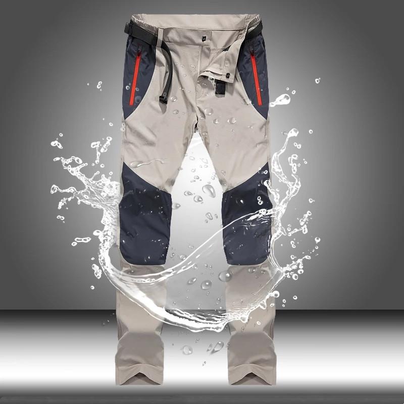 Waterproof Cargo Pants Men Quick Dry Long Trousers Male Outdoor Sport Trekking Camping Fishing Pants Size