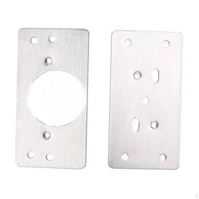 2x Scharnier Reparaturset Platten Schrank Befestigungsplatte Halterung Brett Beschläge Bretter für Wohnzimmer