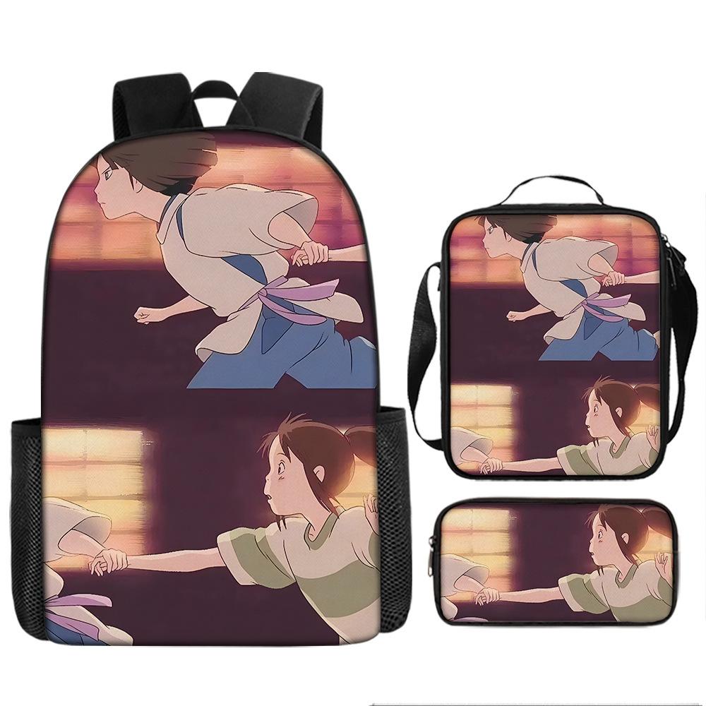 Elementary and Secondary School Students Spirited Away School Bag Hayao Miyazaki Children's Fashion Backpack Waterproof Large Capacity Backpack