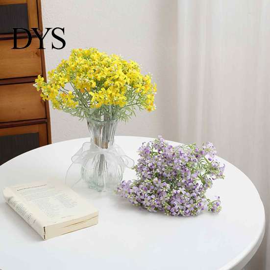 Silk Lilac Stems for Vase Arrangement Artificial Orange Jasmine Flowers, Realistic Murraya Paniculata Flower Bouquets, Cream Style Home Aesthetic