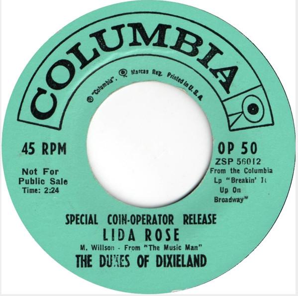 

7inch Record DUKES OF DIXIELAND - Lida Rose / If I Were A Bell OP50PROMO COLUMBIA 1962 US Jazz Used
