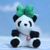 Panda Adorable Colorful Plush Keychain Soft Pp Cotton Mini Toy For Cute Bags