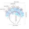 Lovely Snowflake Shape Hair Hoop Women Makeup Live Broadcast Sweet Headbands