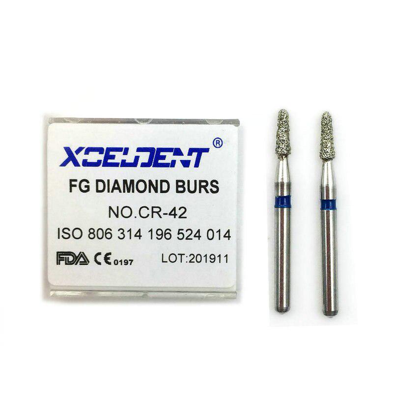 10ks zubní diamantové frézy vrtačky FG zubní diamantové frézy pro zubní nástroj na bělení zubů CR-42