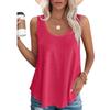 2025 Spring/Summer Loose Sleeveless Round Neck T-shirt