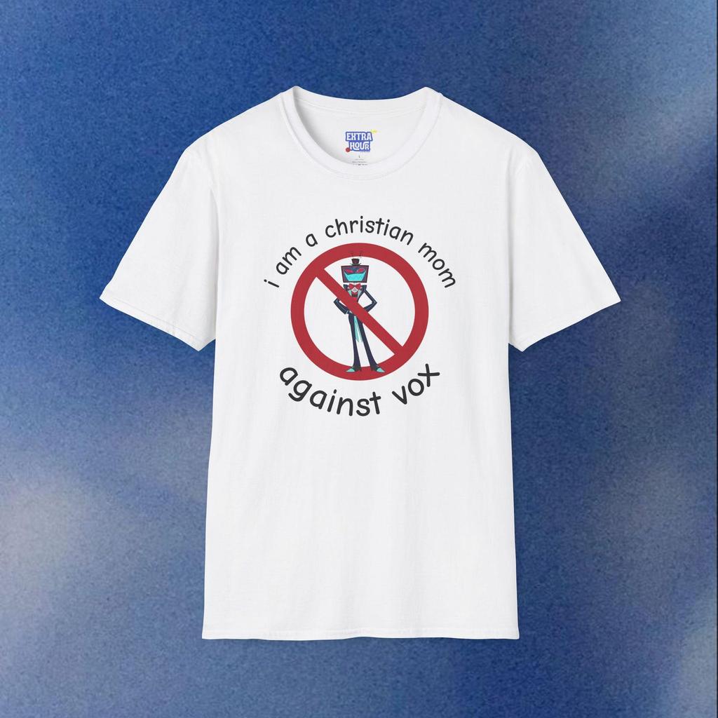 Christian Mom Against Vox T-Shirt | Hazbin Hotel Meme Tee