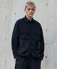 [City Leisure] Ripstop Oversized Cargo Shirt [Black]