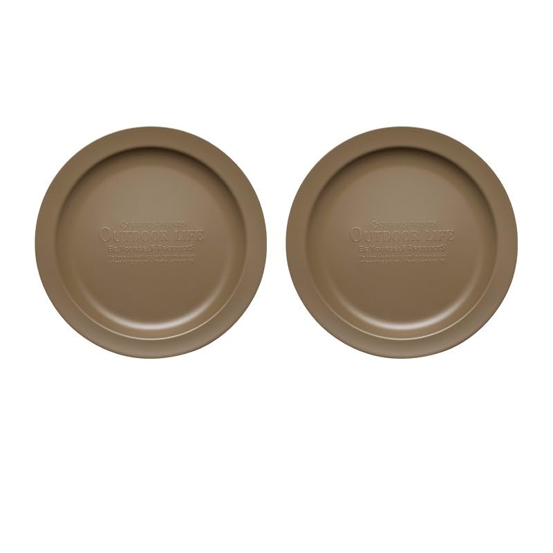 

Thous Winds Tableware Тарелки Посуда Походная Посуда Легкий Стильный Набор Для Пикника На Открытом Воздухе Для Барбекю Из 2-х Предметов песочный