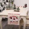 Christmas Table Runner Merry Christmas Decoration for Home Xmas Party Decor 2024 Navidad Notal Noel Ornament Happy New Year 2025