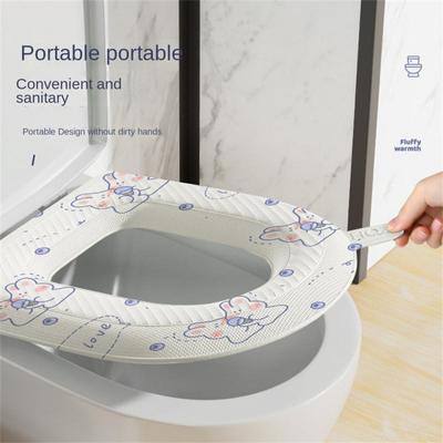 Waterproof Soft Toilet Cover Bathroom Washable Toilet Seat Cushion O-shaped Toilet Seat Toilet Seat Cover Mat Bathroom Toilet Pa