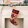 Red Holiday Charming And Black Plaid Christmas Stockings With Designs Festive