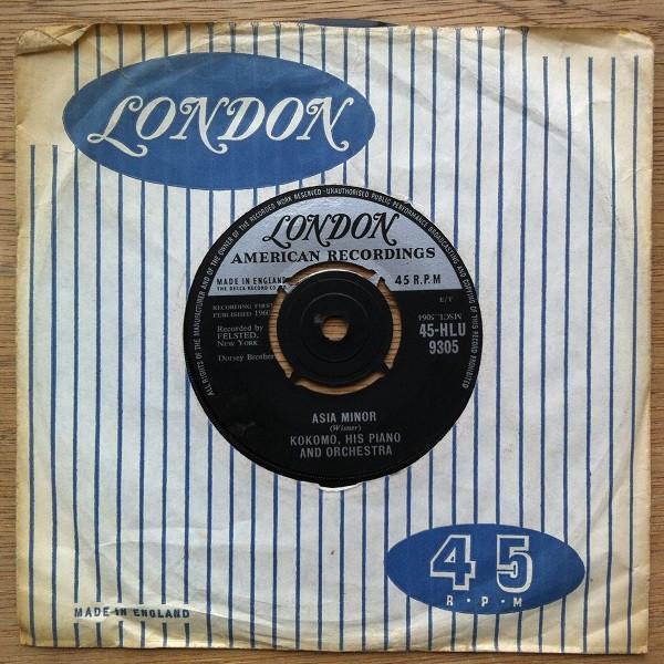 

7inch Record KOKOMO - Asia Minor 45HLU9305 London Records, 1960 UK Rock Used