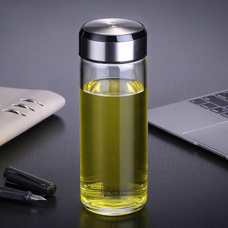 Xinuo 460ML Single Layer Glass Cup with Lid