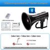 High-Power Bluetooth Megaphone: Thunder King CR-87 - Portable Multifunctional Handheld Amplifier for Outdoor Promotions & Patrols