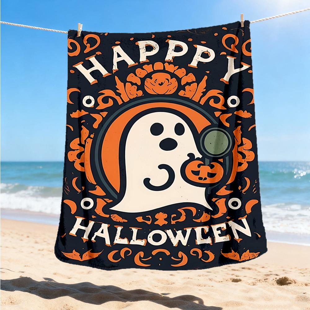 

1pc Halloween Ghost Outdoor Blanket, Soft And Comfortable Blanket, Casual Warm Outdoor Blanket, Good Birthday Gift yy251201178 75x90cm
