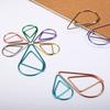 30/50 Pieces Metal Material Drop Shape Paper Clips Gold Silver Color Kawaii Cute Bookmark Clip Stationery Office School Supplies