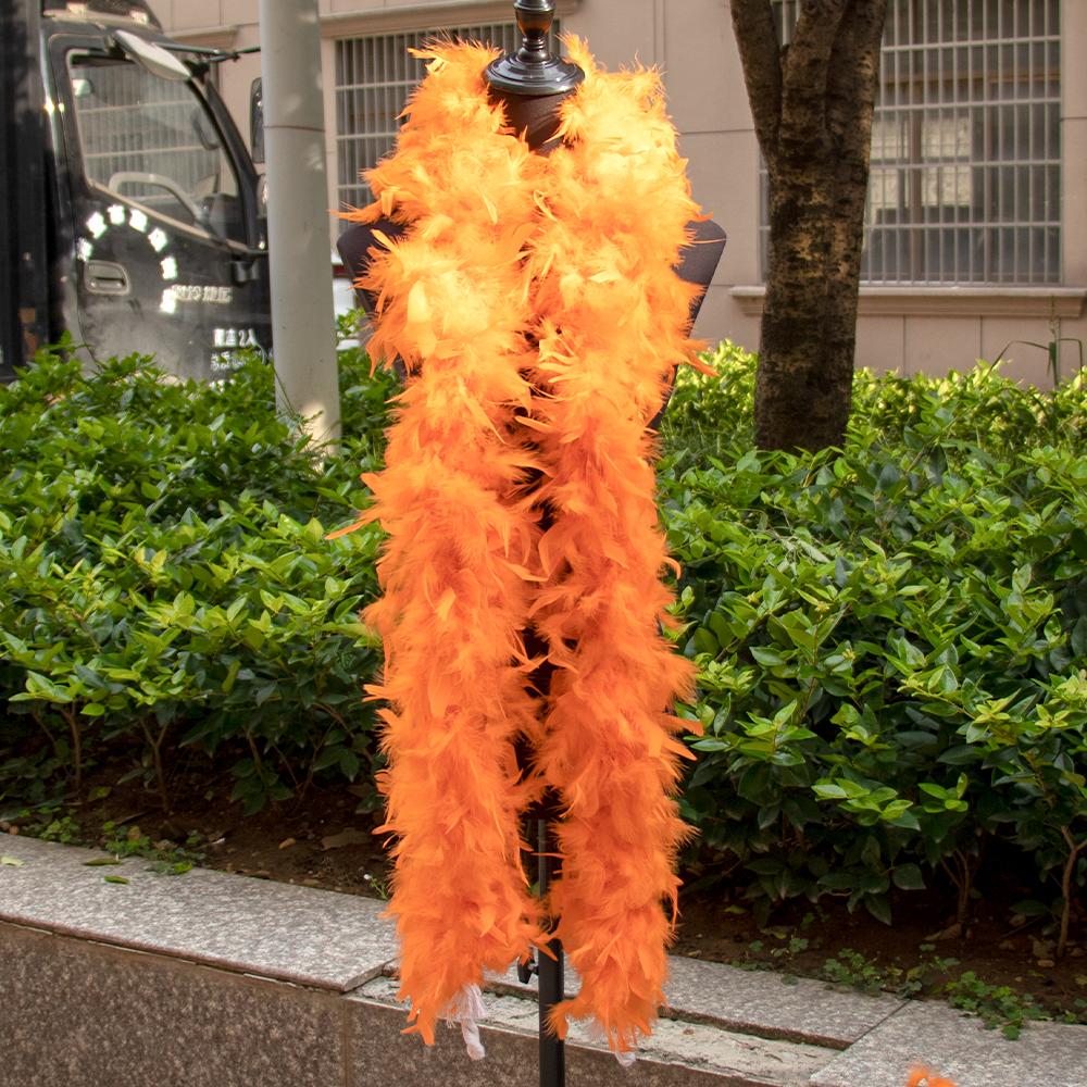 2M Turkiet Maraboufjädrar Boa 38g-90g Färgad Plumas Klänning Sjal DIY Hantverk Bröllopsscarf Dekor Sömnad Kostymdekorationer Tillbehör