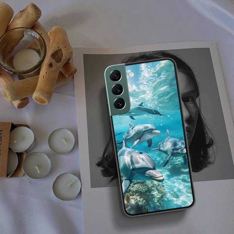 Why Do Dolphins Breach Phone Case For Samsung Galaxy S22 S25 Ultra S21 S10 Plus S26 Edge S20 S23 S24 FE Cover Silicone Soft