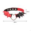 Choker Halskette PU Leder Geschenk Herz Rock Gürtel Schlüsselbein Kette Punk Steampunk für