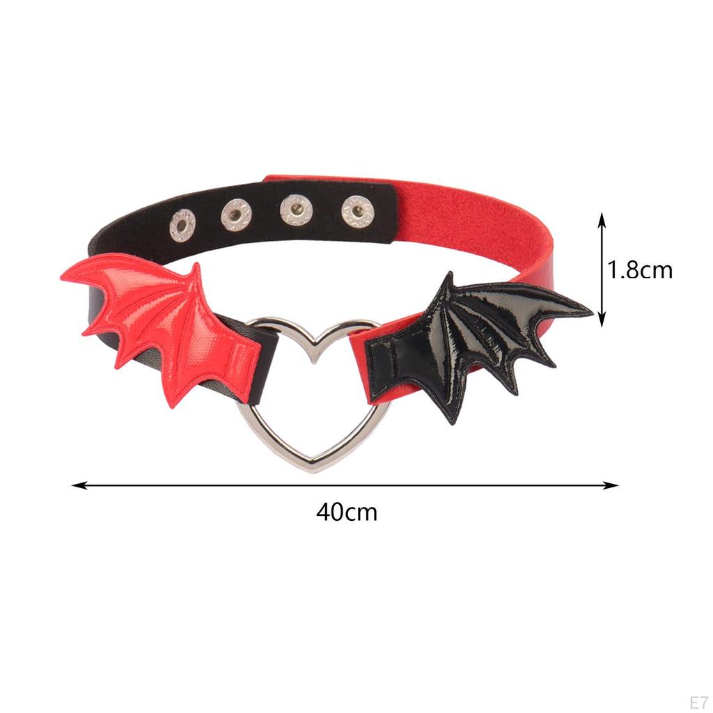 Choker Halskette PU Leder Geschenk Herz Rock Gürtel Schlüsselbein Kette Punk Steampunk für