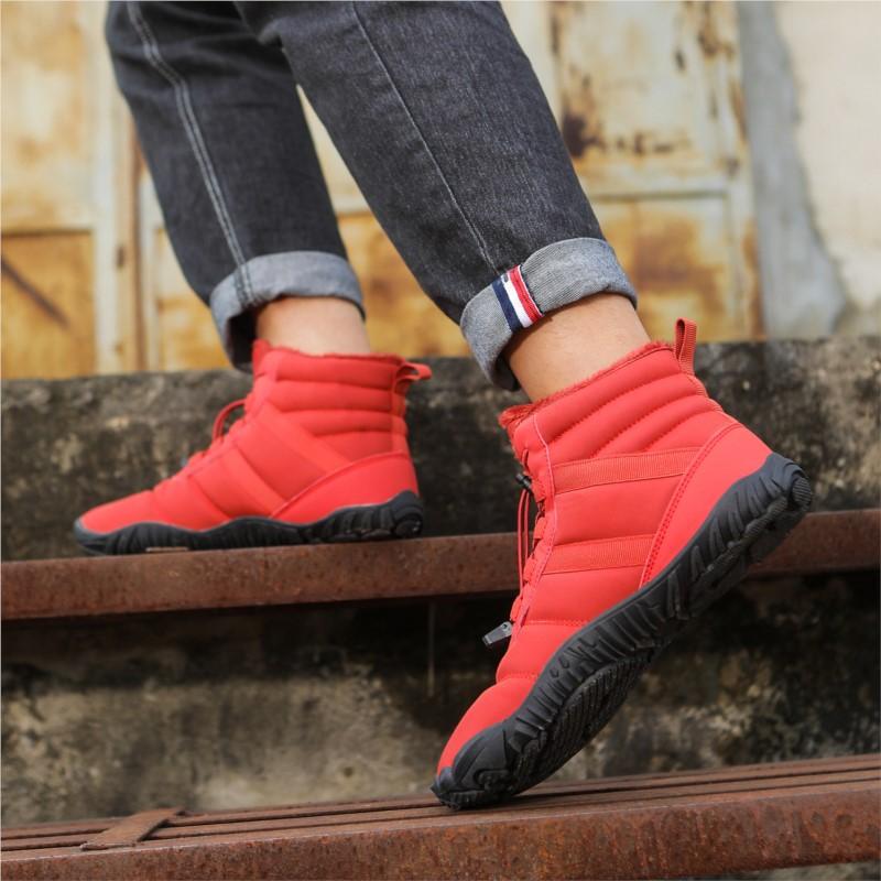 New Lovers Add Pile Hiking Shoes Men Hiking Shoes Snow Boots Cotton Shoes Men Non-slip Casual Hiking Outdoors Shoes M1036