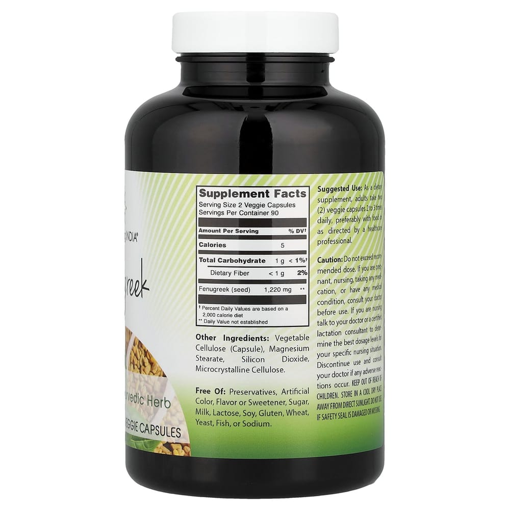 IHerb Bockshornklee 610mg Veggie-Kapseln, 180 Stück