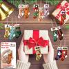 Wooden Christmas Stocking Ornaments 2D Flat Hanging Decorations With Rope, Xmas Tree Pendant For Home Party Holiday Decor Gifts