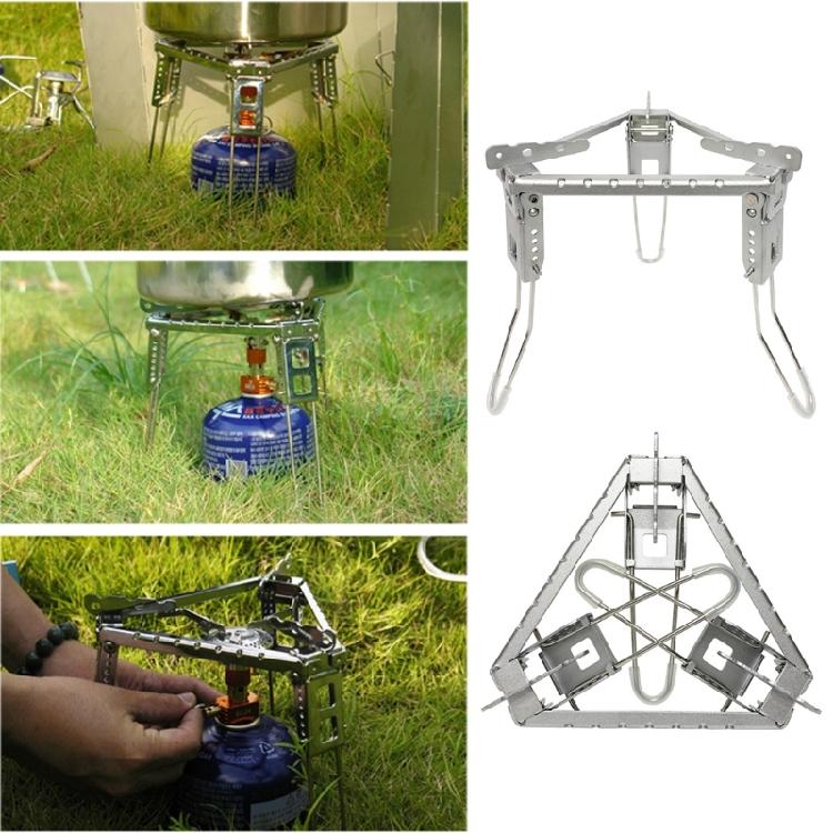 Folding for Burner Bracket Outdoor Stove Pot Rack Cooking Foldable for Triangle