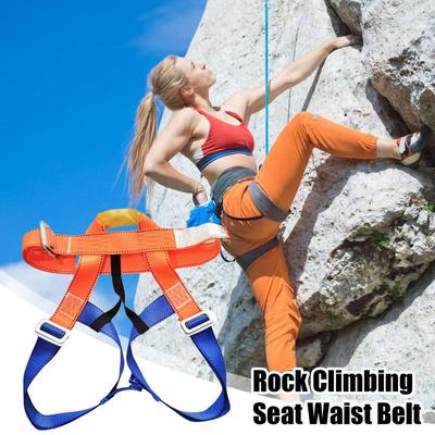 Klettergurt Halbkörper Sicherheitsgurt Abseilausrüstung Kletterausrüstung Dick Bequem Herren Bergsteigergurt für Dacharbeiten