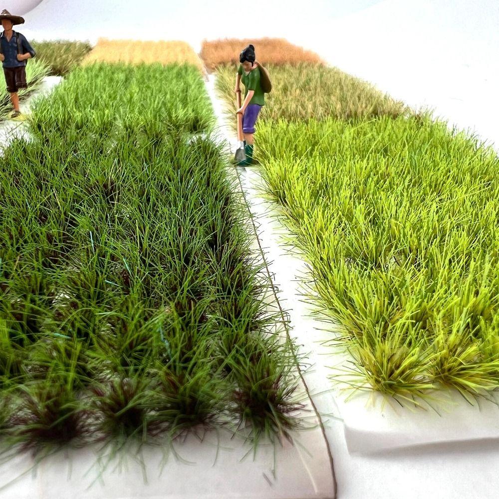 Miniatursträucher Grasbüschel Modell Geländemodellbausatz Statische Grasbüschel Eisenbahn/Gebäude