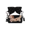 Red Festive Girls' Bow Cartoon Crossbody Bag: Mini Bucket Handbag & Coin Purse
