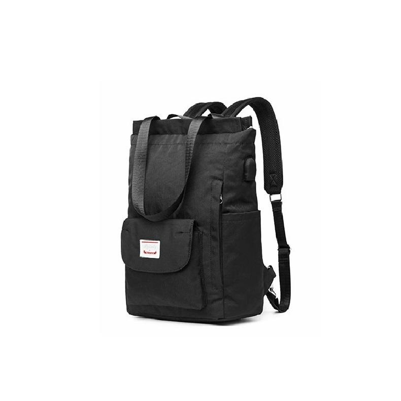 

Женская сумка через плечо, студенческий рюкзак, водонепроницаемая сумка для ноутбука L(28*12*40CM) чёрный