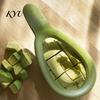 Safe Vegetable Chopper for Elderly Multifunctional Avocado Slicer, Quick Pitter Cutter Tool Kiwi, 3 Kitchen Gadget in 1 Fruit Slicer Divider,