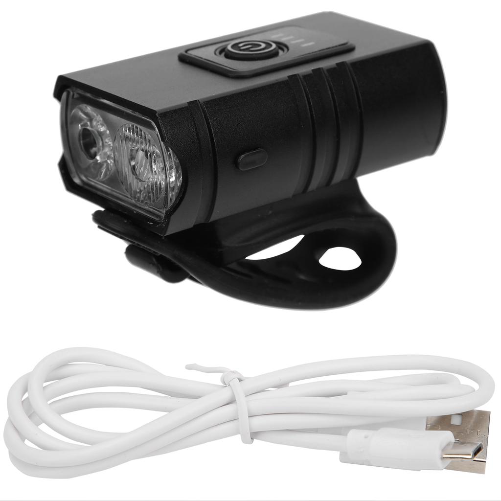 Night Riding Front Light USB Rechargeable Waterproof Aluminium Alloy Bicycle Headlight