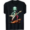 Alien Playing a Flying V Guitar T-Shirt