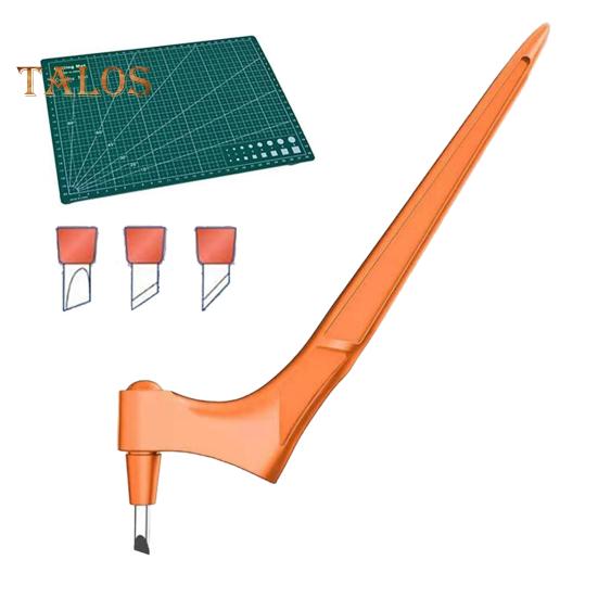 

Ручка для резки поделок с вращающимися на 3 градуса лезвиями Эргономичный дизайн Компактный дизайн Портативный вращающийся на 360 градусов инструмент для резки поделок оранжевый