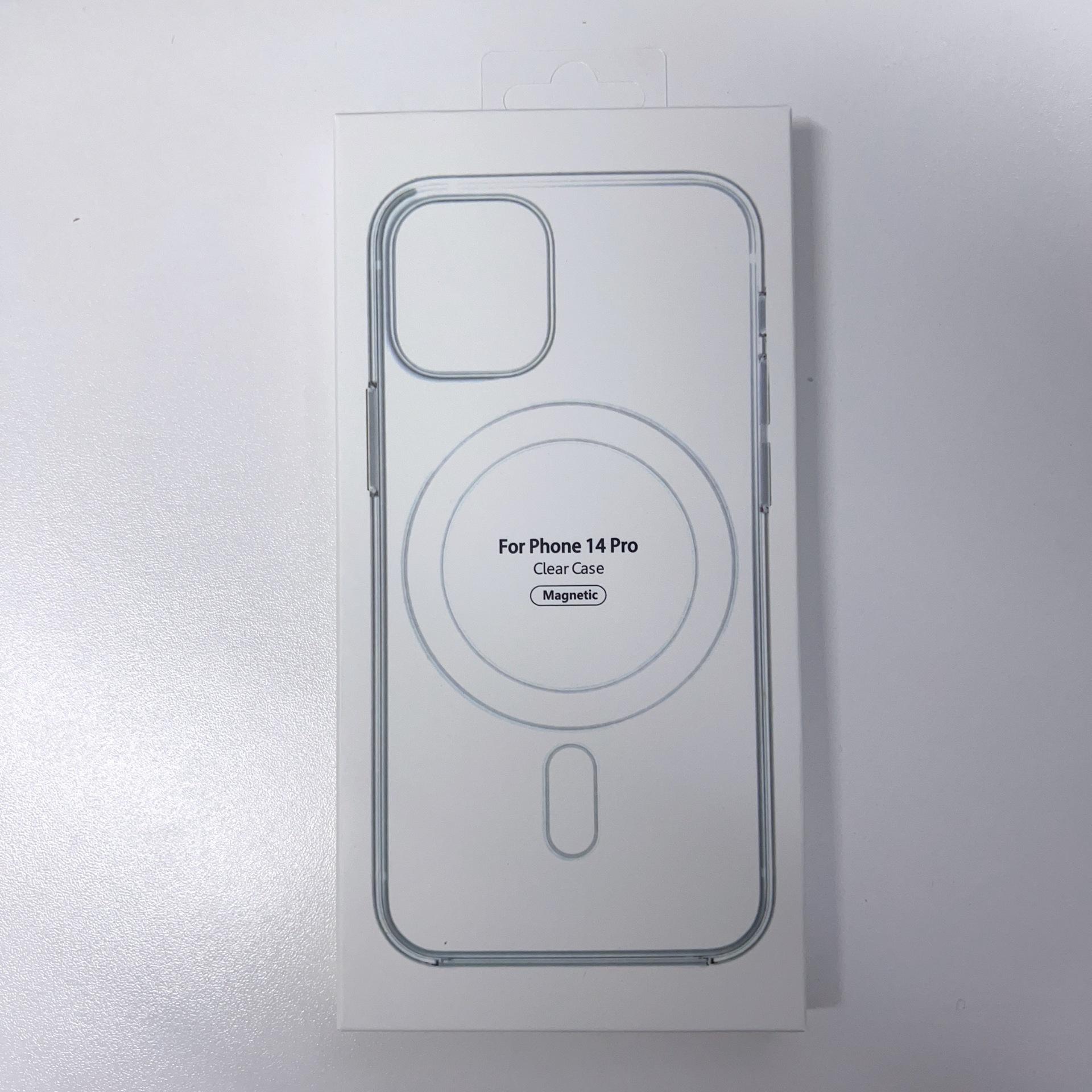 

Подходит для Apple 13Pro Защитный чехол 15magsafe Магнитный 14 Жесткий чехол Чехол для мобильного телефона iPhone 16 Прозрачный Apple 15